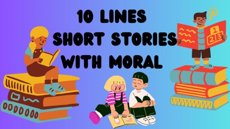 10 lines short stories with moral in hindi