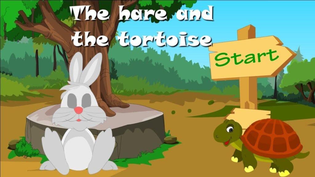 Rabbit and Tortoise Short Moral Story in Hindi